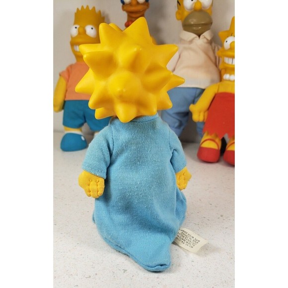 VTG. 1990 THE SIMPSON FAMILY DOLLS COMPLETE ~ MATT GROENING & 20th CENTURY FOX - Picture 5 of 16